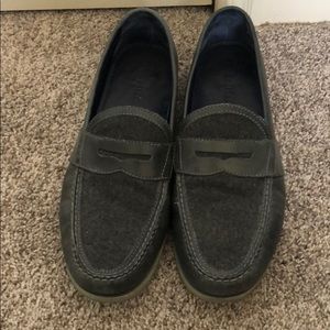 Cole Haan Air Monroe Charcoal Wool Penny Loafers
